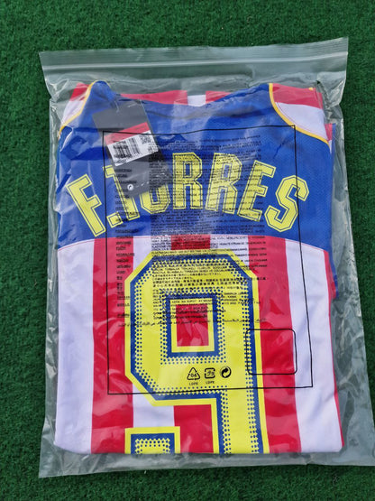 Fernando Torres Atlético Madrid Kids 2004-2005 Spider-Man Long Sleeve Retro Football Jersey Kit