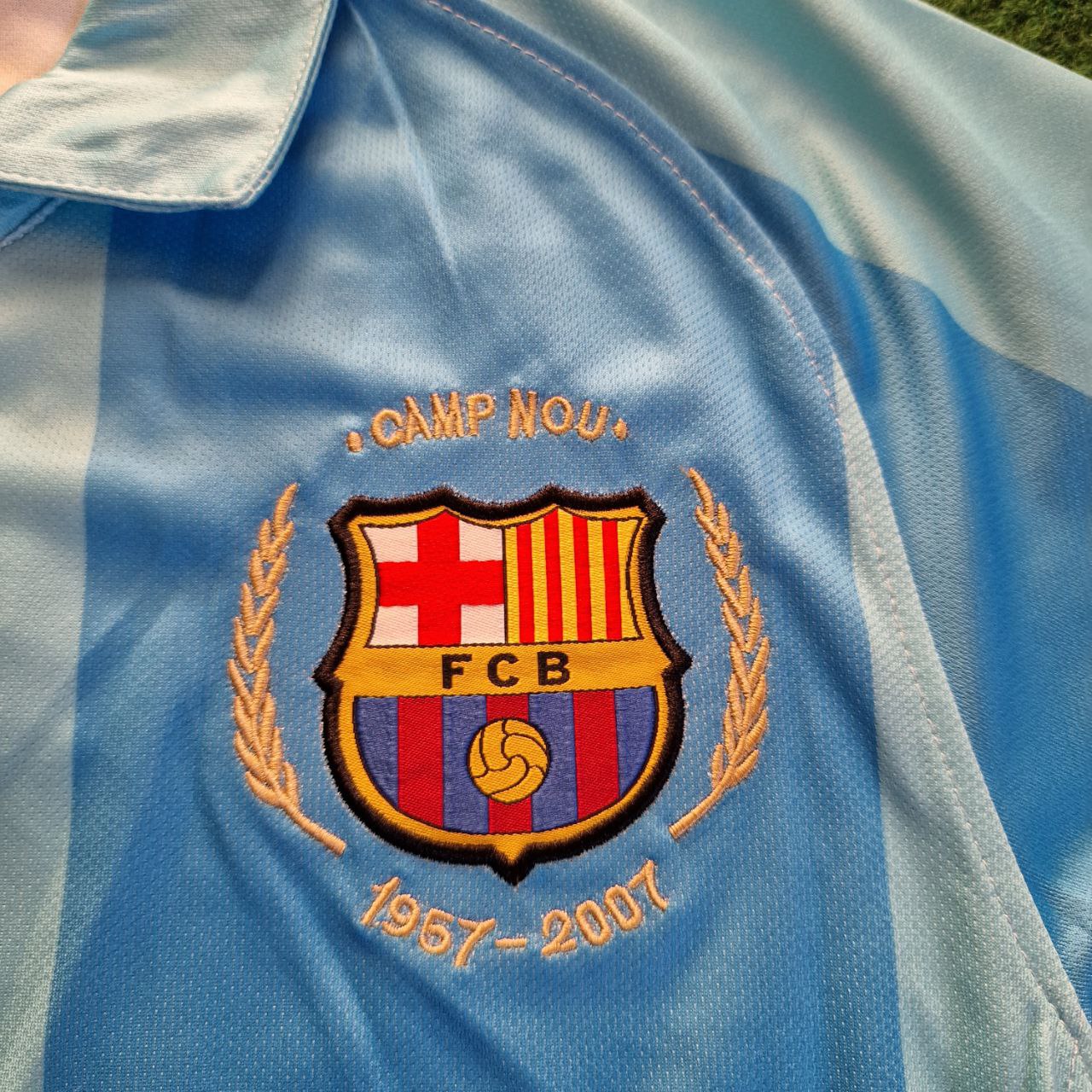 Ronaldinho Gaucho Barcelona 2008 Away Blue Retro Jersey Kit Trikot Maillot