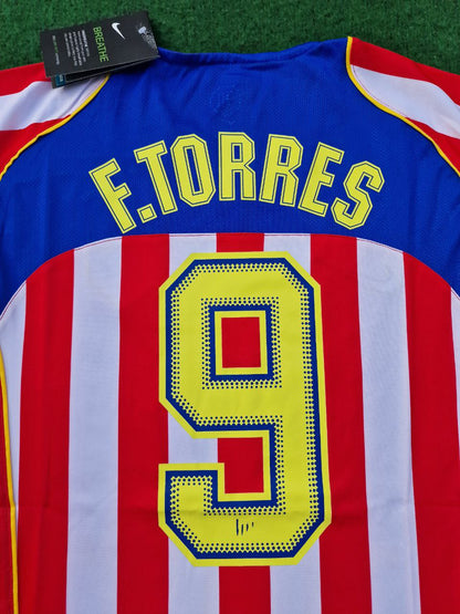 Fernando Torres Atlético Madrid Kids 2004-2005 Spider-Man Long Sleeve Retro Football Jersey Kit