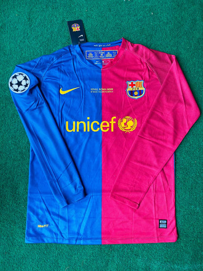 Samuel Eto'o #9 Barcelona 2009 Champions League Final Kids Retro Football Jersey
