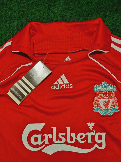 Liverpool 2006 2008 Season Premier League Red Retro Football Jersey