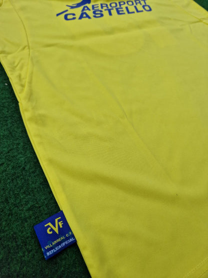 Santi Cazorla 21 Villarreal 2009 2010 Retro Home Football Jersey Kit