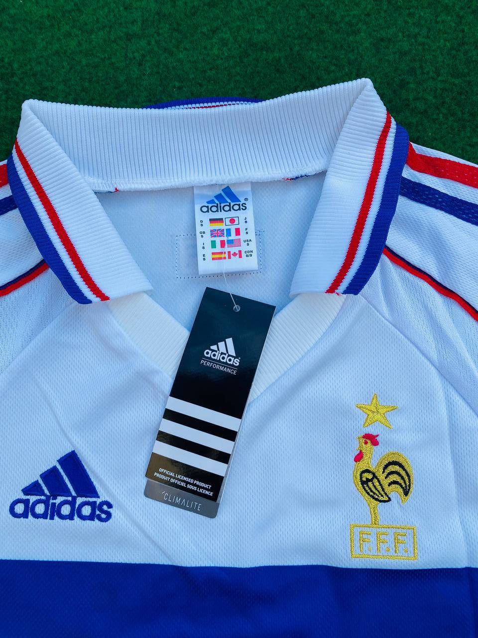Zinedine Zidane France 1998 World Cup Retro Jersey Maillot Trikot