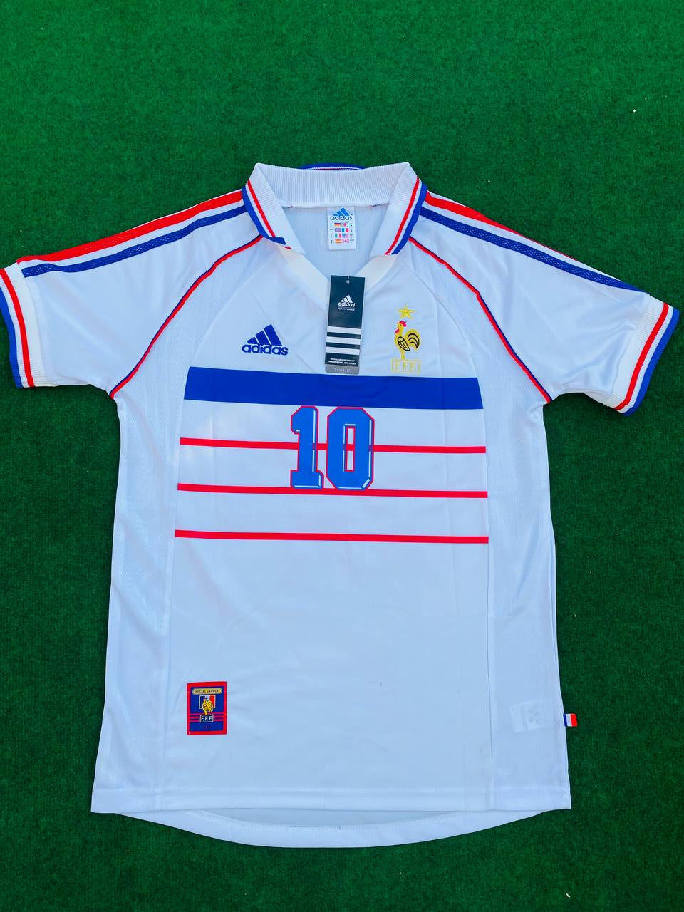 Zinedine Zidane France 1998 World Cup Retro Jersey Maillot Trikot