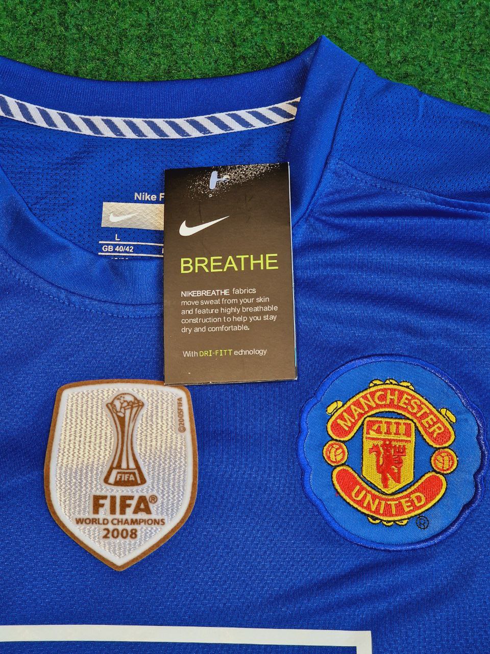 Cristiano Ronaldo Manchester United 2008/09 Blue Kids Kit Football Jersey Kit for Children