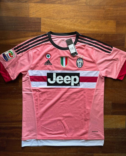Martin Caceres Juventus Retro Pink 2015-2016 Football Jersey