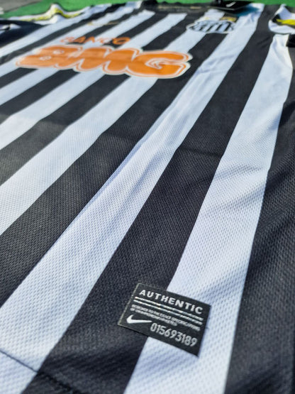 Santos FC Neymar Jr 2009 2013 Black Retro Football Jersey Trikot