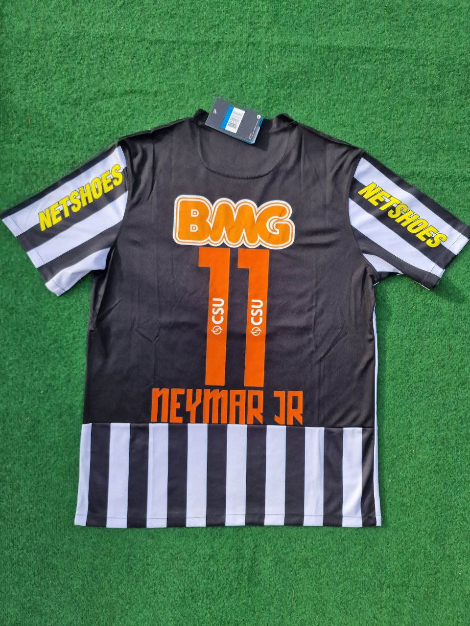 Santos FC Neymar Jr 2009 2013 Black Kids Retro Football Jersey
