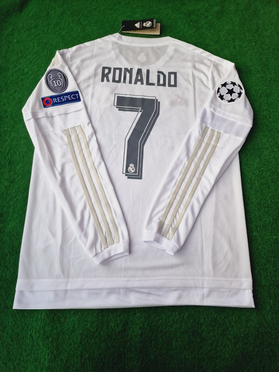 Cristiano Ronaldo Beyaz Retro Uzun kollu