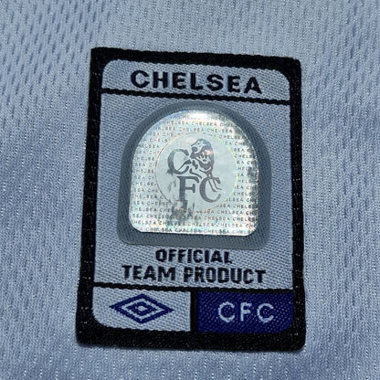 Joe Cole 10 Chelsea Away 2004 Retro White Long Sleeve Football Jersey Kit