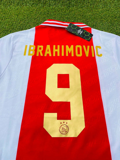 Zlatan Ibrahimovic Ajax Retro Golden Printing Football Jersey