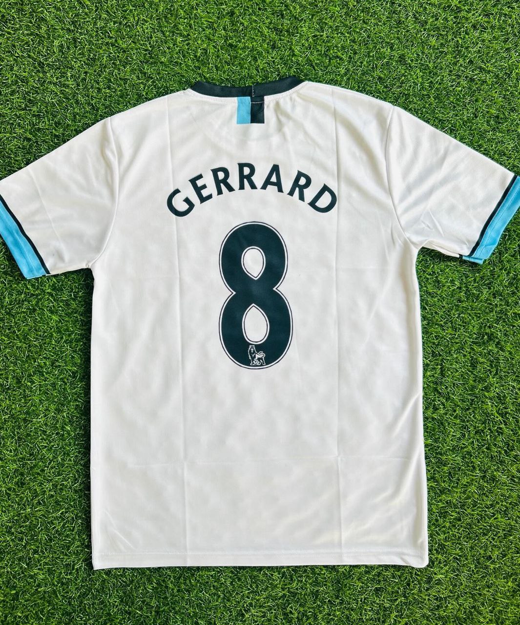 Steven Gerard 2011-12 Liverpool White Retro Jersey
