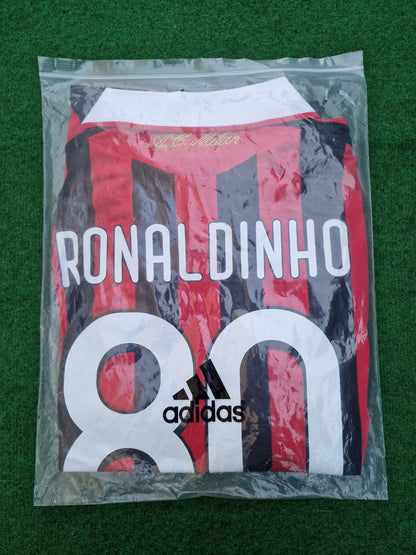 Ronaldinho AC Milan 2010-2011 Season Retro Football Jersey