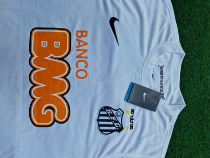Santos FC Neymar Jr White Retro Football Jersey Trikot