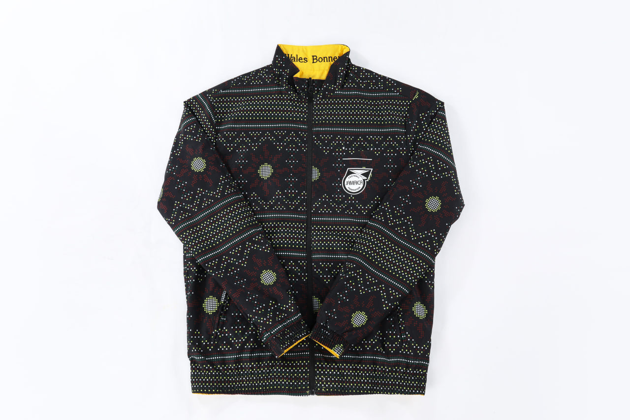 AFCB Jamaica Bob Marley Wendbare Gelb-Schwarze Jacke, Beide Größen Jacke