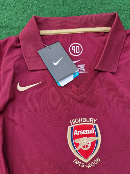 Thierry Henry Arsenal 2006 Highbury Burguny Premier League Patch Retro Football Jersey Kit