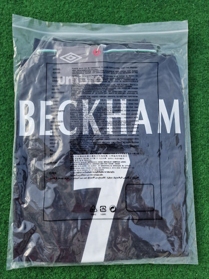 David Beckham Manchester United 1998 1999 Black Retro Football Jersey Kit
