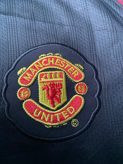 Gary Neville 2007-2008 Manchester United Black Retro Football Jersey