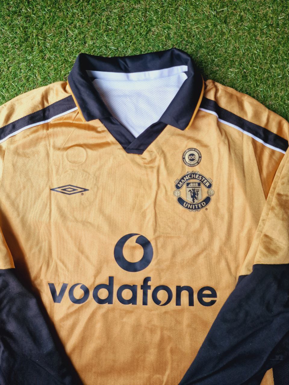 #7 David Beckham Manchester United 01/02 Reversible Away Shirt Retro Jersey Maillot Trikot Maglia Soccer Kit