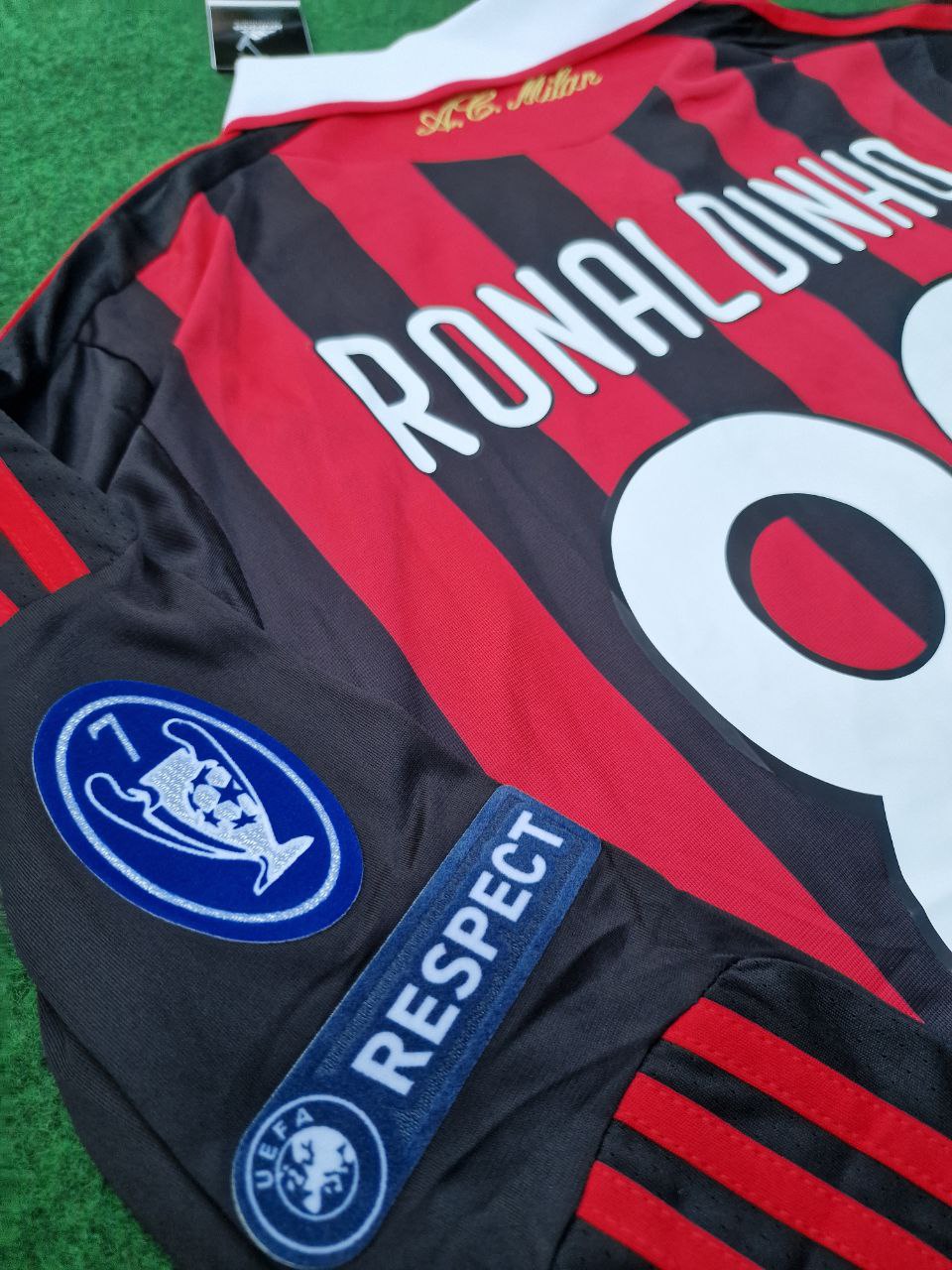 Ronaldinho AC Milan 2010-2011 Season Retro Jersey Maillot Trikot Maglia