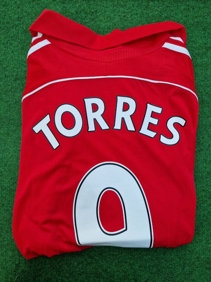Fernando Torres Liverpool Long Sleeve Retro Football Jersey