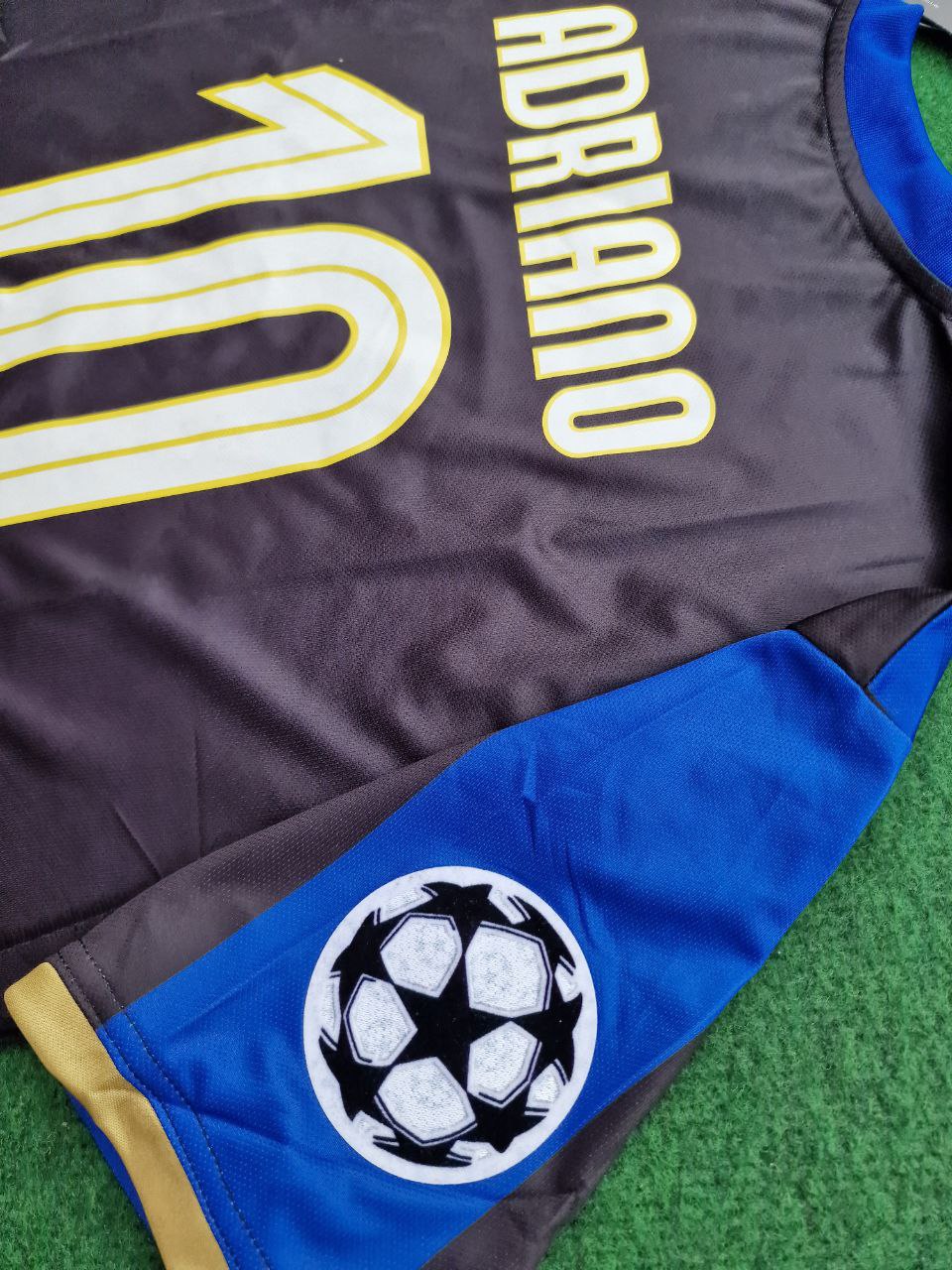 Adriano #10 Inter Milan 2008/09 Retro Football Jersey Kit