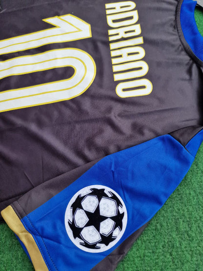 Adriano #10 Inter Milan 2008/09 Retro Football Jersey Kit