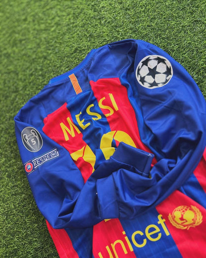 Lionel Messi Barcelona 2016 Special Edition Football Jersey with World Championship Patch Football Jersey