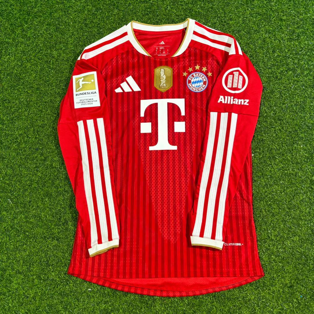Jonathan Tah #4 Bayern Munich 2027 Championship Long Sleeve Football Jersey Kit