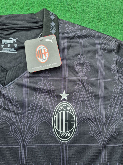 Theo Hernandez AC Milan 2024 Black Football Jersey
