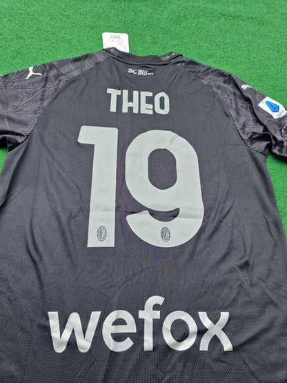 Theo Hernandez AC Milan 2024 Black Football Jersey