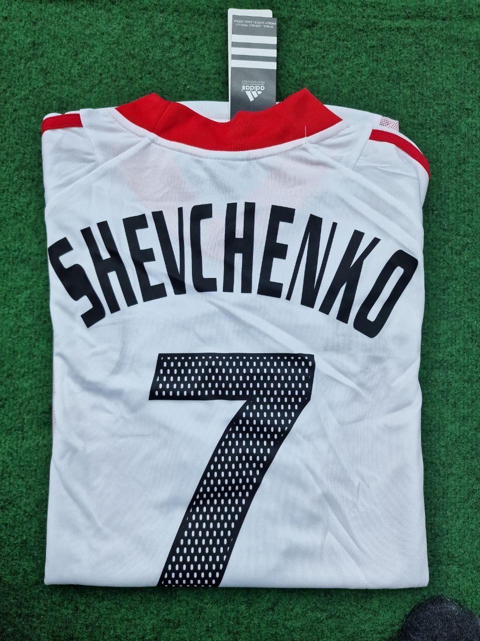 Andriy Shevchenko AC Milan 2003 Champions League Final Old Trafford White Retro Jersey Maglia Maillot
