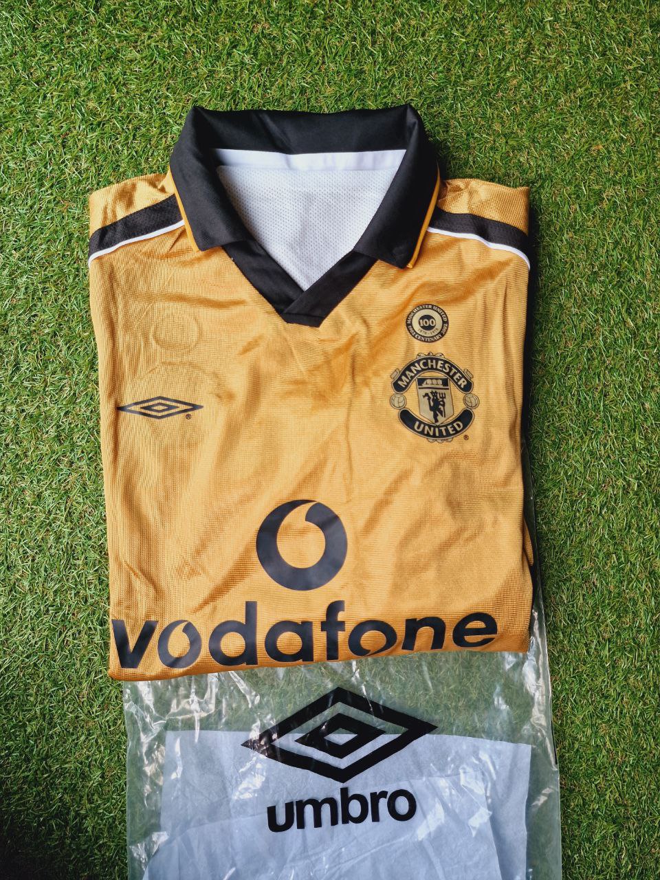 #7 David Beckham Manchester United 01/02 Reversible Away Shirt Retro Jersey Maillot Trikot Maglia Soccer Kit