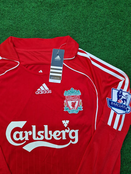 Fernando Torres Liverpool Long Sleeve Retro Football Jersey