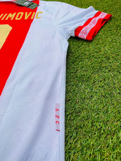 Rafael Van der Vaart Ajax Retro Golden Printing Football Jersey