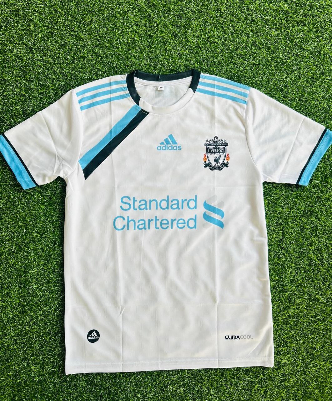 Steven Gerard 2011-12 Liverpool White Retro Jersey