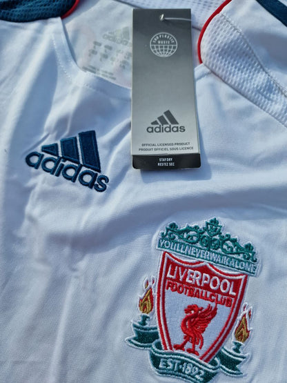 Philippe Coutinho Liverpool White Blue Retro Football Jersey