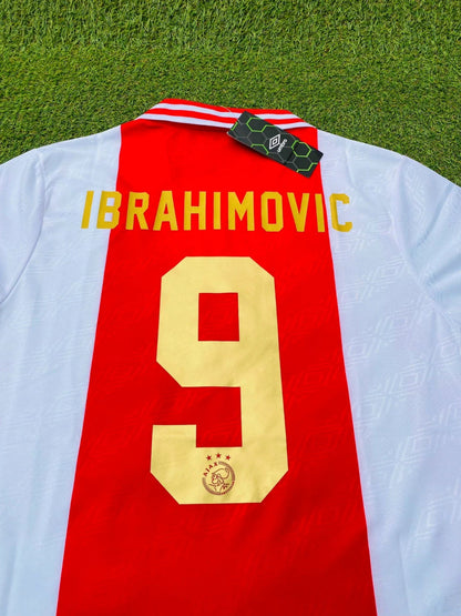 Zlatan Ibrahimovic Ajax Retro Golden Printing Football Jersey