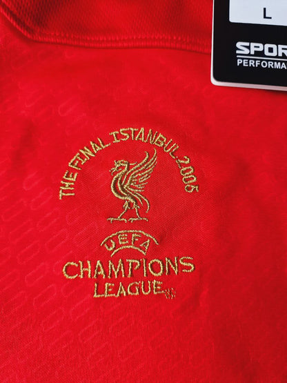 John Arne Riise 6 Liverpool 2005 Champions League Final Red Retro Football Jersey