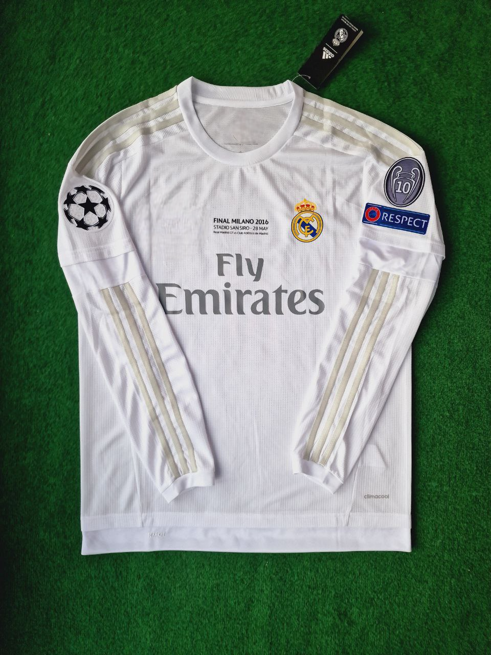 Cristiano Ronaldo Beyaz Retro Uzun kollu
