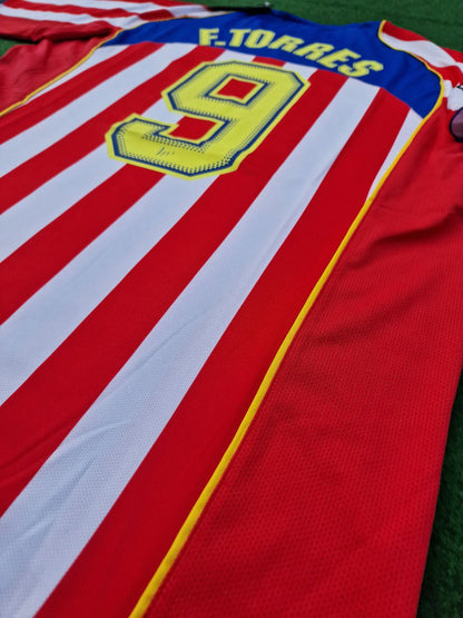 Fernando Torres Atlético Madrid Kids 2004-2005 Spider-Man Long Sleeve Retro Football Jersey Kit