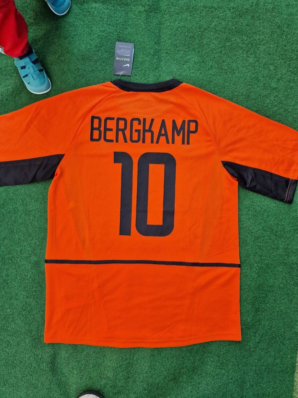 Dennis Bergkamp Netherlands 2002 World Cup Retro Jersey Maillot Trikot Maglia