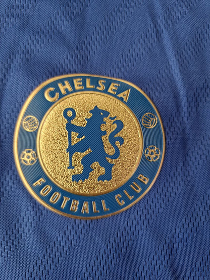 Oscar Chelsea 2012/13 Premier League Patch Blue Retro Football Jersey