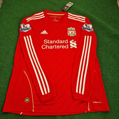 Joe Cole Liverpool 2010 2012 Season Long Sleeves Red Retro Football Jersey