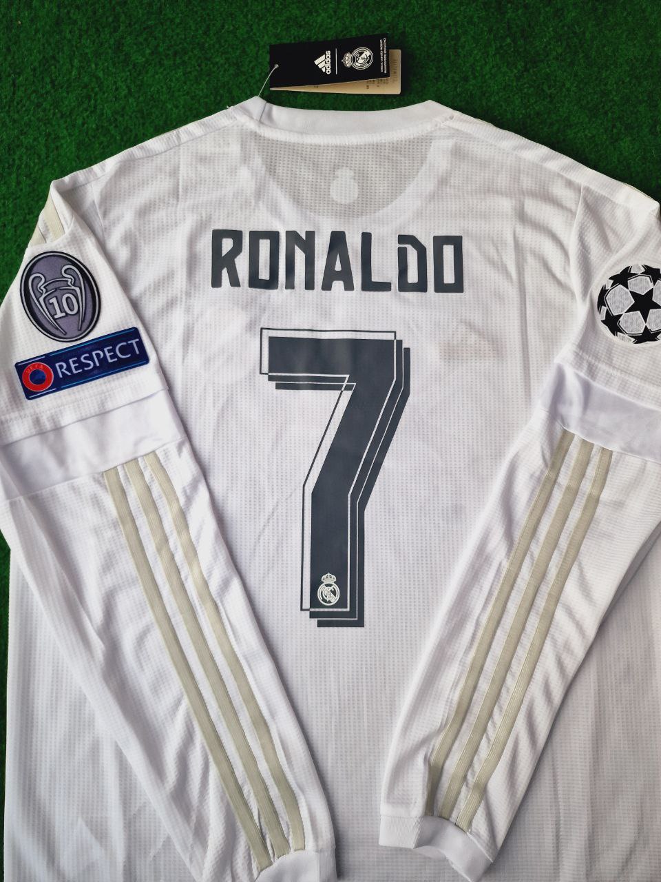 Cristiano Ronaldo Beyaz Retro Uzun kollu