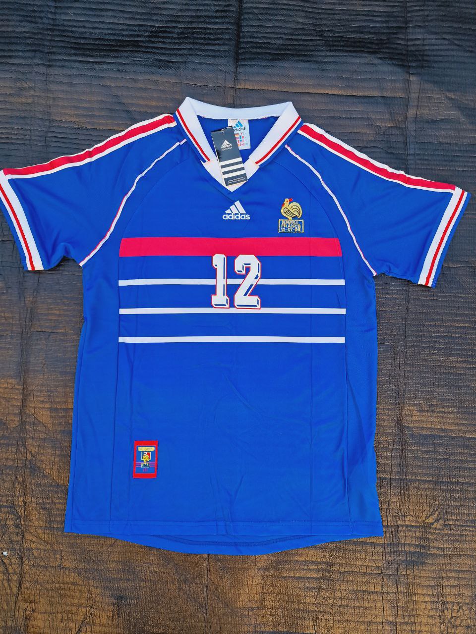 Thierry Henry France 1998 World Cup Retro Football Jersey
