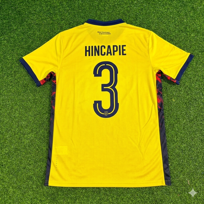 Piero Hincapié #3 Ecuador 2026 World Cup Football Jersey
