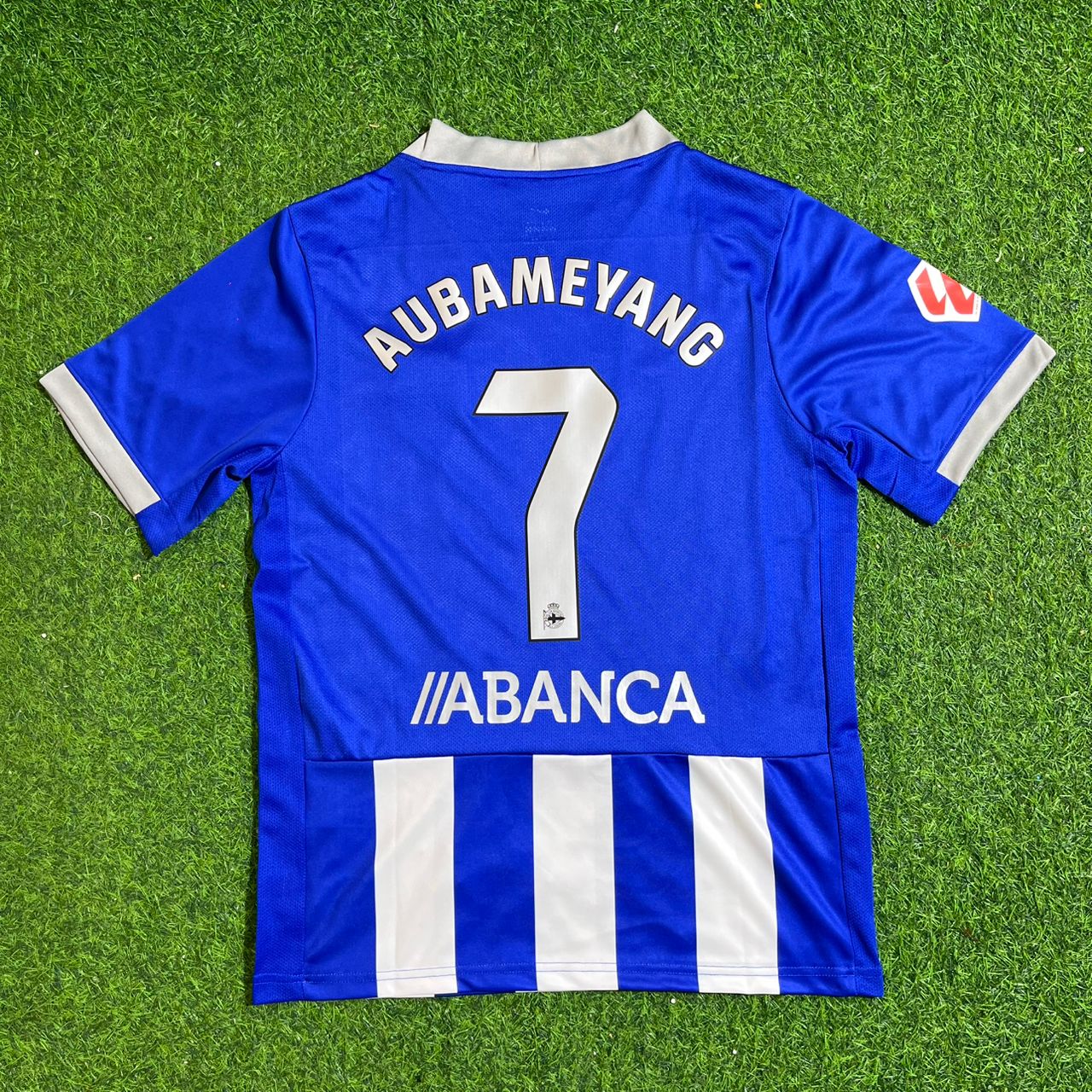 Pierre-Emerick Aubameyang Deportivo 2026-2027 Home Blue White Football Jersey