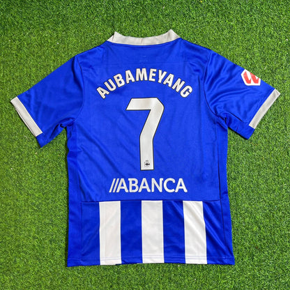 Pierre-Emerick Aubameyang Deportivo 2026-2027 Home Blue White Football Jersey