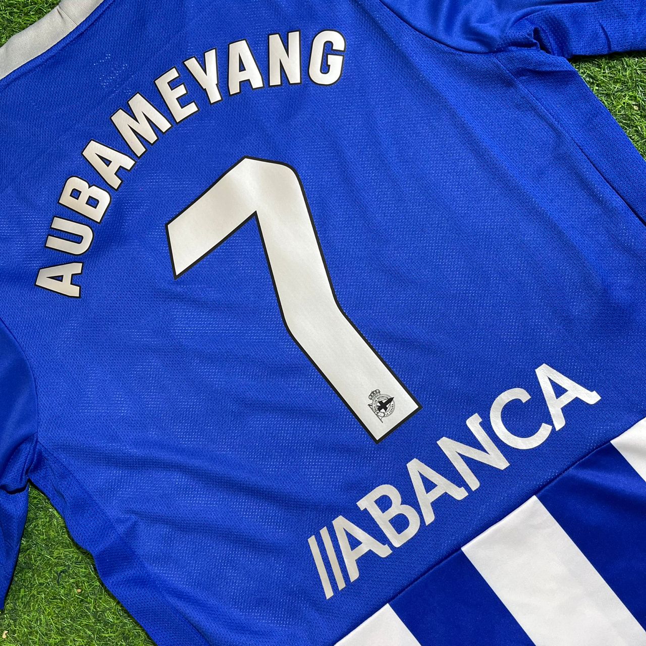 Pierre-Emerick Aubameyang Deportivo 2026-2027 Home Blue White Football Jersey